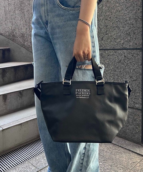 FREDRIK PACKERS（フレドリックパッカーズ）の「FREDRIK PACKERS / MELL TOTE（トートバッグ・レディース・グレー/ブラック/オリーブ/ベージュ・ONESIZE）」の16枚目の写真