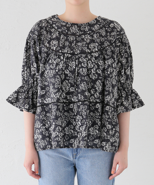 Merlette マーレット　Sol 花柄シグネチャーブラウス Merlette マーレットSol 花柄シグネチャーブラウス