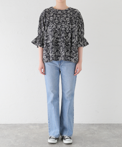 Merlette マーレット　Sol 花柄シグネチャーブラウス Merlette マーレットSol 花柄シグネチャーブラウス