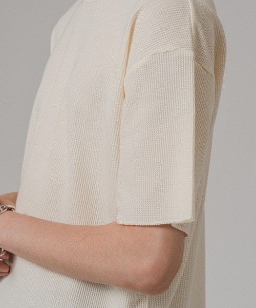 MILLER(ミラー)の「MILLER 別注 ワッフル Tシャツ(Tシャツ/カットソー・メンズ・オートミール/ブラック/チャコールグレー/ホワイト・LARGE/MEDIUM/SMALL)」の18枚目の写真