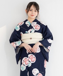 SOUBIEN(ソウビエン)の夏を彩るレディース浴衣2点セット (浴衣+帯)(浴衣)