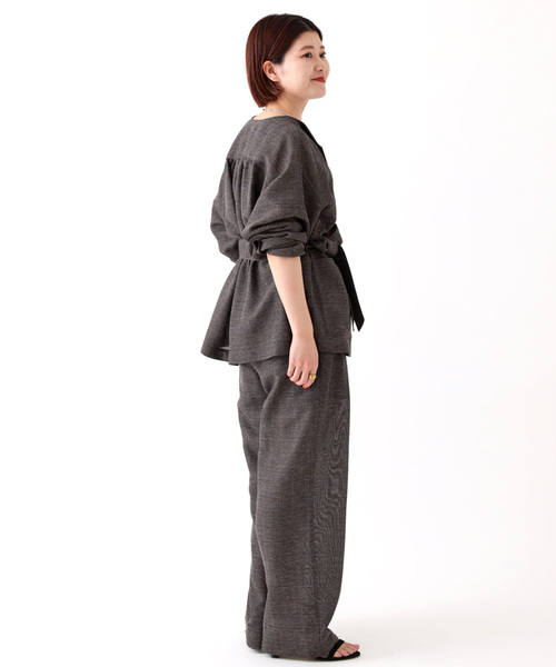 Spick & Span（スピックアンドスパン）の「リネンライクカラミギャザー 