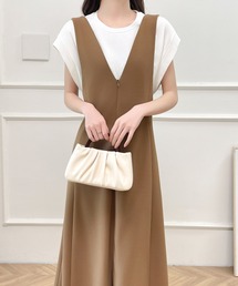 ECLIN（エクラン）の「前後２WAYフレアAラインジャンパースカート（ワンピース）」