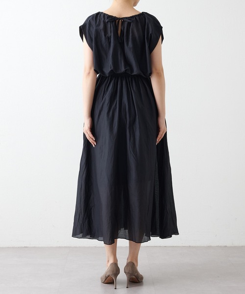 新品 Whim Gazette ウィムガゼット シルクローン ギャザーワンピース ウィムガゼット Whim Gazette シルクローンギャザーワンピース
