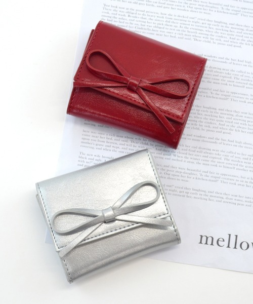 ALTROSE（アルトローズ）の「リボン ボックスコイン 三つ折り財布 ミニ財布 ルリリ（財布・レディース・ブラック/シルバー/ブルー/レッド/アイボリー/レオパード・FREE）」の14枚目の写真