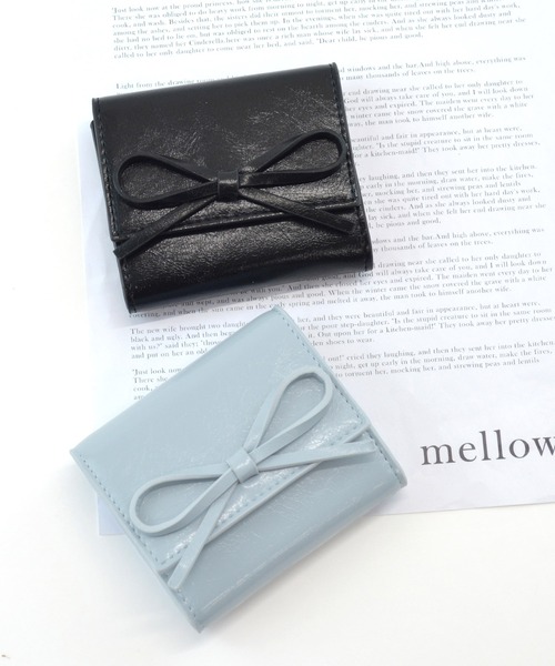 ALTROSE（アルトローズ）の「リボン ボックスコイン 三つ折り財布 ミニ財布 ルリリ（財布・レディース・ブラック/シルバー/ブルー/レッド/アイボリー/レオパード・FREE）」の15枚目の写真