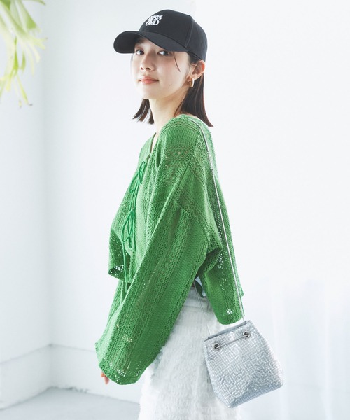 VIS（ビス）の「メタルメッシュ巾着ショルダーバッグ（ショルダーバッグ・レディース・シルバー/ゴールド/ブラック・FREE）」の17枚目の写真