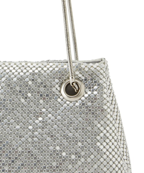 VIS（ビス）の「メタルメッシュ巾着ショルダーバッグ（ショルダーバッグ・レディース・シルバー/ゴールド/ブラック・FREE）」の13枚目の写真