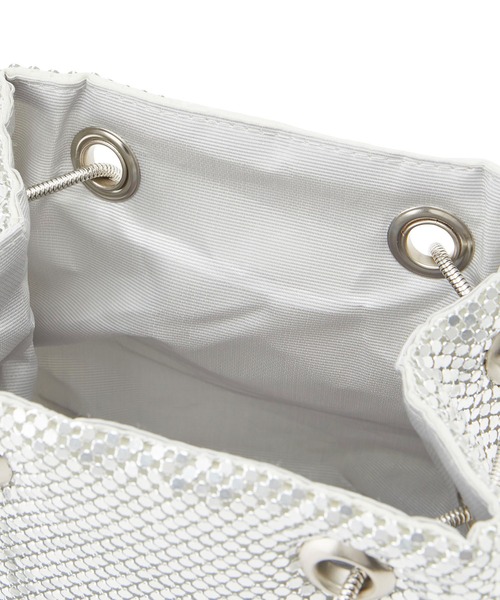 VIS（ビス）の「メタルメッシュ巾着ショルダーバッグ（ショルダーバッグ・レディース・シルバー/ゴールド/ブラック・FREE）」の5枚目の写真