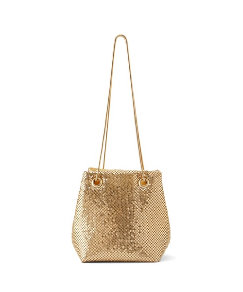 VIS（ビス）の「メタルメッシュ巾着ショルダーバッグ（ショルダーバッグ・レディース・シルバー/ゴールド/ブラック・FREE）」の10枚目の写真