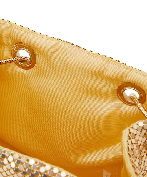 VIS（ビス）の「メタルメッシュ巾着ショルダーバッグ（ショルダーバッグ・レディース・シルバー/ゴールド/ブラック・FREE）」の4枚目の写真