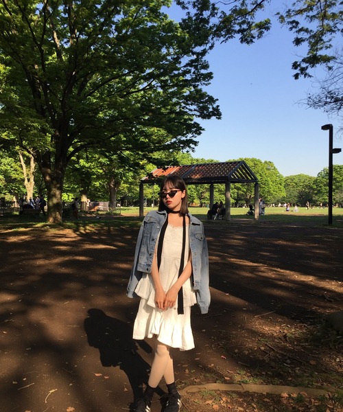 RiLi(リリ)の「レースフリルティアードミニワンピ【RL】(ワンピース・レディース・ブラック/ホワイト・FREE)」の19枚目の写真