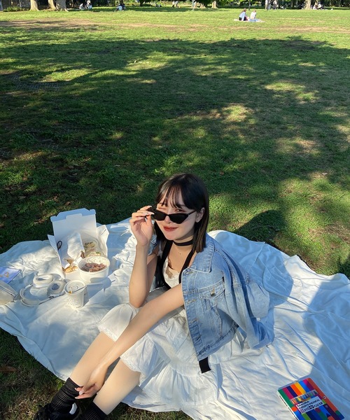 RiLi(リリ)の「レースフリルティアードミニワンピ【RL】(ワンピース・レディース・ブラック/ホワイト・FREE)」の7枚目の写真