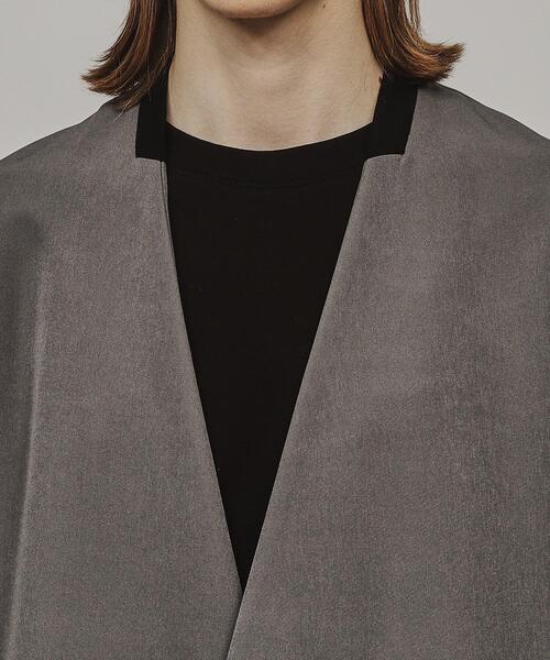 tk.TAKEO KIKUCHI(ティーケータケオキクチ)の「◆360度ストレッチノーカラージャケット(ノーカラージャケット・メンズ・グレー/ブラック/ダークブラウン/ブルー・01/02/03/04)」の17枚目の写真