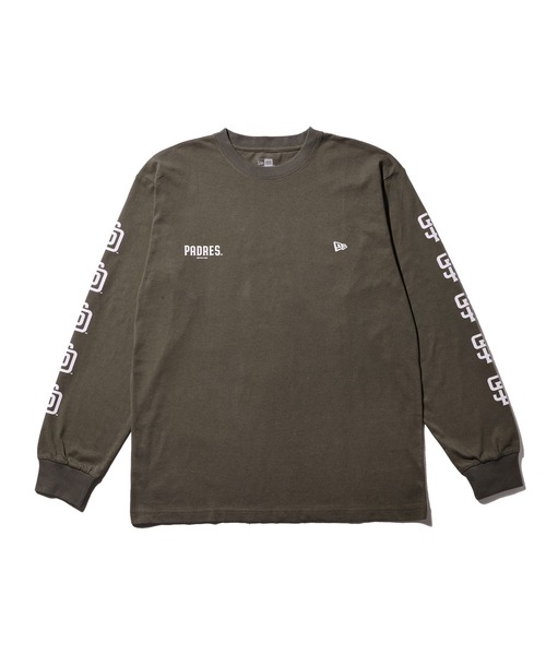 NEW ERA(ニューエラ)の「ニューエラ 長袖Tシャツ MLB 綿コットン(Tシャツ/カットソー・メンズ・ネイビー/カーキ/ブラック/ホワイト・M/L/S/XXL/XL)」の3枚目の写真
