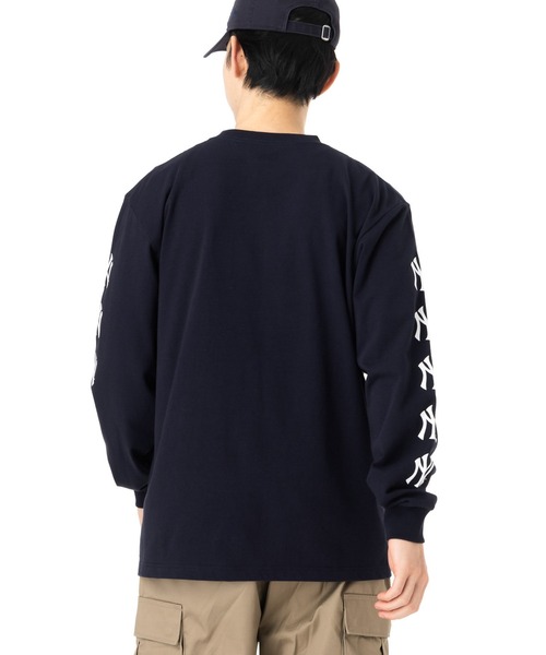 NEW ERA(ニューエラ)の「ニューエラ 長袖Tシャツ MLB 綿コットン(Tシャツ/カットソー・メンズ・ネイビー/カーキ/ブラック/ホワイト・M/L/S/XXL/XL)」の17枚目の写真