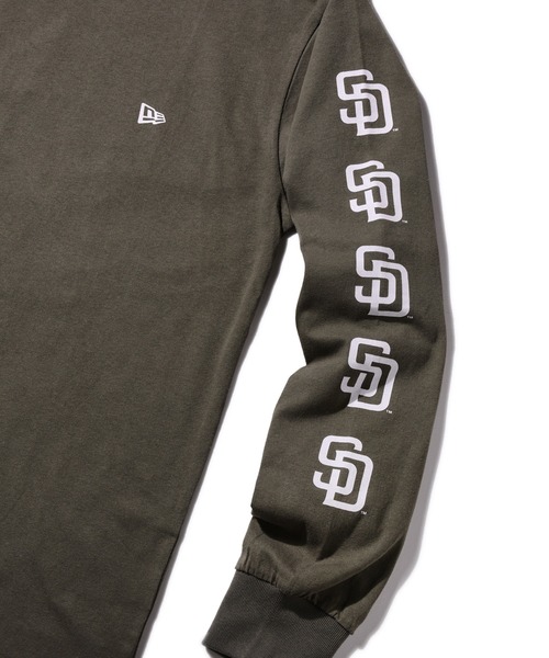 NEW ERA(ニューエラ)の「ニューエラ 長袖Tシャツ MLB 綿コットン(Tシャツ/カットソー・メンズ・ネイビー/カーキ/ブラック/ホワイト・M/L/S/XXL/XL)」の7枚目の写真