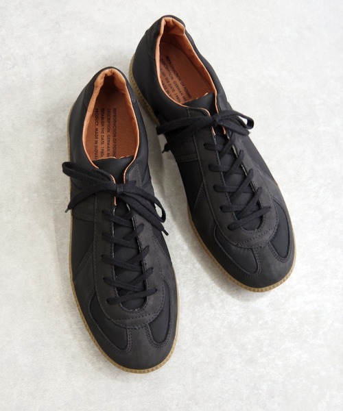 REPRODUCTION OF FOUND（リプロダクションオブファウンド）の「REPRODUCTION OF FOUND (リプロダクション オブ ファウンド) / GERMAN MILITARY TRAINER ジャーマントレーナー 1700LMT リモンタナイロン × レザースニーカー（スニーカー・メンズ・ブラック/グレー/ネイビー/ホワイト・40/44/38/37/43/42/41/39/36/45）」の20枚目の写真