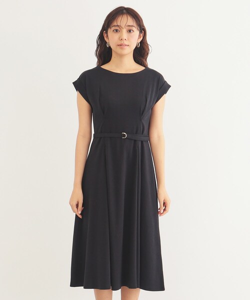 index（インデックス）の「◆《5color/S-LLsize》UV ウエストタックフレアワンピース【接触冷感/洗濯機洗い可】（ワンピース・レディース・ブラック/ブラウン系その他/ライトブルー/ベージュ系その他7/ネイビー系5・36/38/40/42）」の10枚目の写真