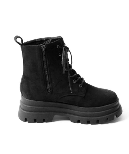 WEGO（ウィゴー）の「WEGO/レースアップショートブーツ（ブーツ・レディース・ブラック系その他/ブラック・LARGE/MEDIUM）」の9枚目の写真