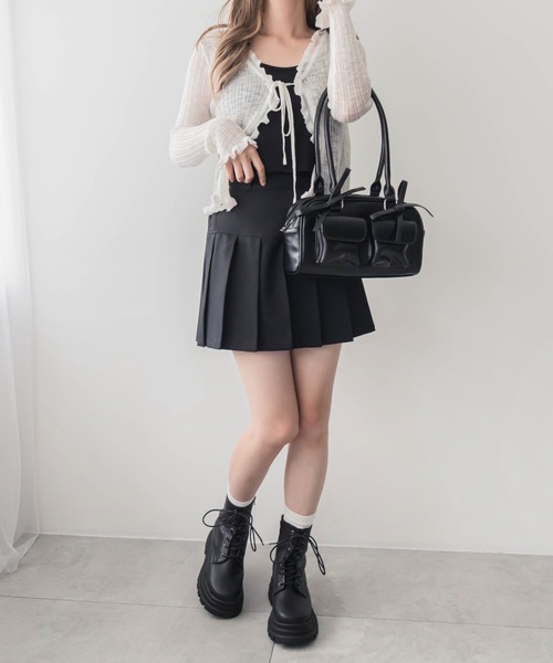 WEGO（ウィゴー）の「WEGO/レースアップショートブーツ（ブーツ・レディース・ブラック系その他/ブラック・LARGE/MEDIUM）」の13枚目の写真