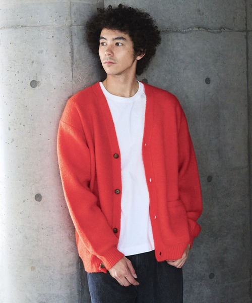 BAYFLOW（ベイフロー）の「ブークレカーディガン（カーディガン/ボレロ・メンズ・オレンジ/ブルー/グレー/ブラック・LARGE/MEDIUM）」の21枚目の写真