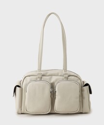 ◆【多ポケット】フロントダブルポケットショルダーバッグ