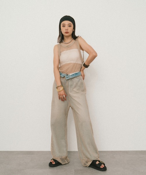 【UNUESD】メッシュパンツ セール】メッシュパンツ（その他パンツ）｜HANNE（アン）の