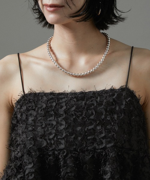 SALON adam et rope'(サロン アダム エ ロペ)の「【WEB限定】カットジャガード2WAYキャミソール/ビスチェ【セットアップ対応・洗える】(キャミソール・レディース・ブラック/ベージュ系その他・FREE)」の9枚目の写真