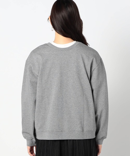 Grand PARK（グランドパーク）の「前後2WAY スナッププルオーバー（カーディガン/ボレロ・レディース・杢グレー/クリーム/レッド/ネイビー・FREE）」の10枚目の写真