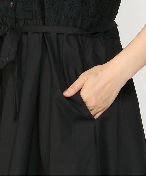 PREFERIR(プレフェリール)の「レース キャミワンピース(M,L)ツーサイズ(ワンピース・レディース・ブラック/オフホワイト・MEDIUM/LARGE)」の7枚目の写真