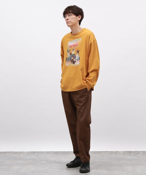 LAKOLE(ラコレ)の「イヌネコレトロムービーT / 138983(Tシャツ/カットソー・メンズ・ブルー/ホワイト/チャコール/オレンジ・MEDIUM/LARGE)」の18枚目の写真