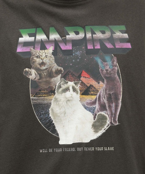 LAKOLE(ラコレ)の「イヌネコレトロムービーT / 138983(Tシャツ/カットソー・メンズ・ブルー/ホワイト/チャコール/オレンジ・MEDIUM/LARGE)」の8枚目の写真