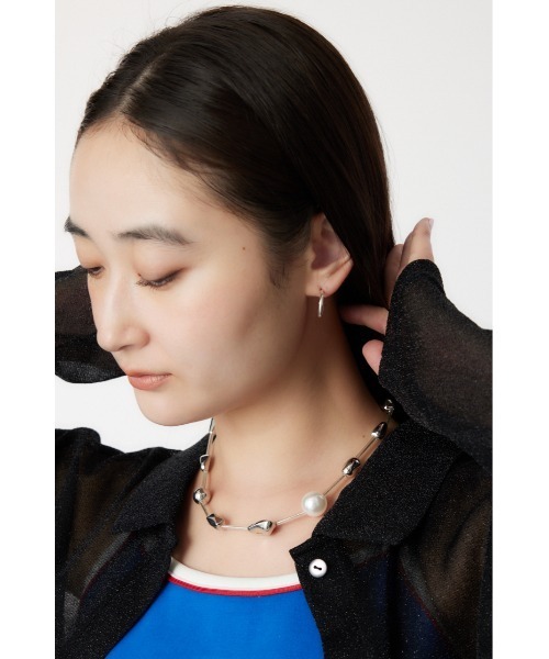 RODEO CROWNS WIDE BOWL(ロデオクラウンズワイドボウル)の「ボリュームパーツネックレス(ネックレス・レディース・シルバー/ゴールド・FREE)」の2枚目の写真