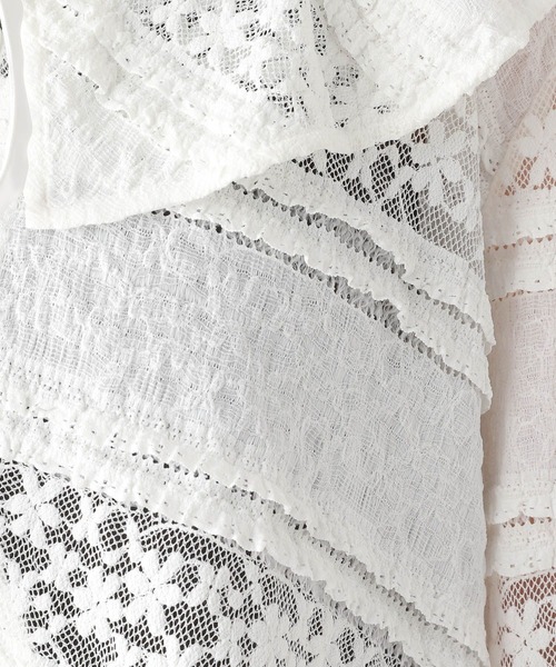 LEPSIM（レプシィム）の「レースショート羽織り　139141（カーディガン/ボレロ・レディース・ブラック/オフホワイト・FREE）」の12枚目の写真