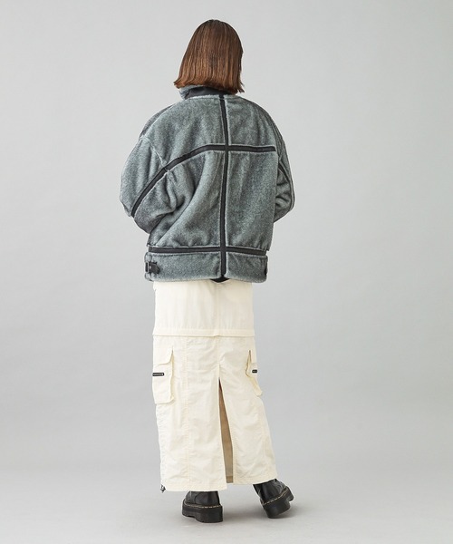 X-girl（エックスガール）の「B3 FAUX FUR JACKET（ブルゾン