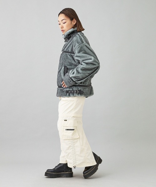 X-girl（エックスガール）の「B3 FAUX FUR JACKET（ブルゾン