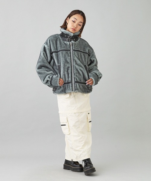 X-girl（エックスガール）の「B3 FAUX FUR JACKET（ブルゾン