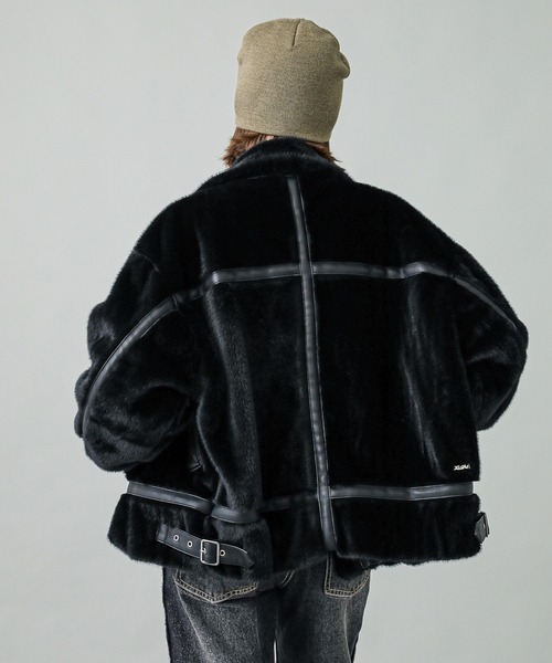 X-girl（エックスガール）の「B3 FAUX FUR JACKET（ブルゾン