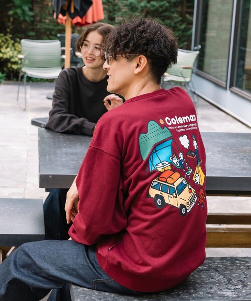 COLEMAN(コールマン)の「Coleman/コールマン Coleman×matsui×FREAK'S STORE 別注 コールマン matsui camp バックプリント クルーネック スウェット(スウェット・メンズ・ワインレッド/ライトグレー/チャコールグレー/グレー・MEDIUM/LARGE)」の9枚目の写真