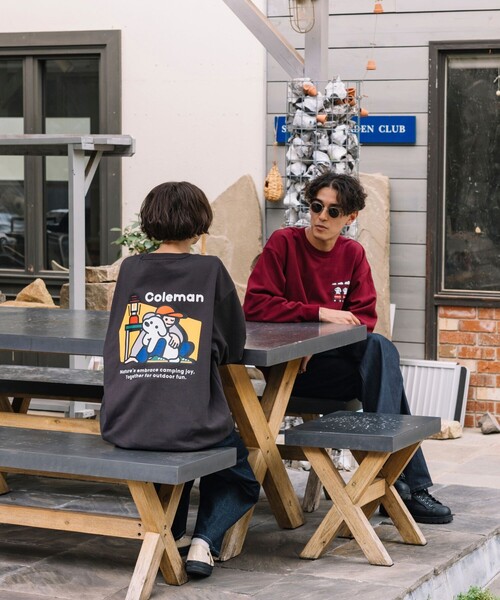 COLEMAN(コールマン)の「Coleman/コールマン Coleman×matsui×FREAK'S STORE 別注 コールマン matsui camp バックプリント クルーネック スウェット(スウェット・メンズ・ワインレッド/ライトグレー/チャコールグレー/グレー・MEDIUM/LARGE)」の10枚目の写真