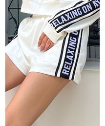 GYDA | 【SETUP着用可】RELAXING ON MY OWNラインロゴショートパンツ(その他パンツ)