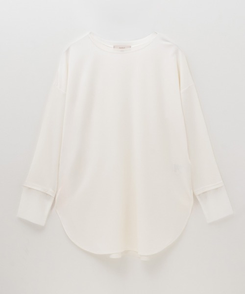 HusHusH（ハッシュアッシュ）の「HusHusH 袖チュールロンT 長袖 レイヤード（Tシャツ/カットソー・レディース・オフホワイト/ブラック/ブルーグレー・M/L）」の12枚目の写真