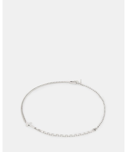 ALLSAINTS（オールセインツ）の「LAYDEN MIXED CHAIN CROSS NECKLACE | LAYDEN ミックス チェーン クロス ネックレス（ネックレス・メンズ・シルバー系その他・ONE SIZE）」の4枚目の写真