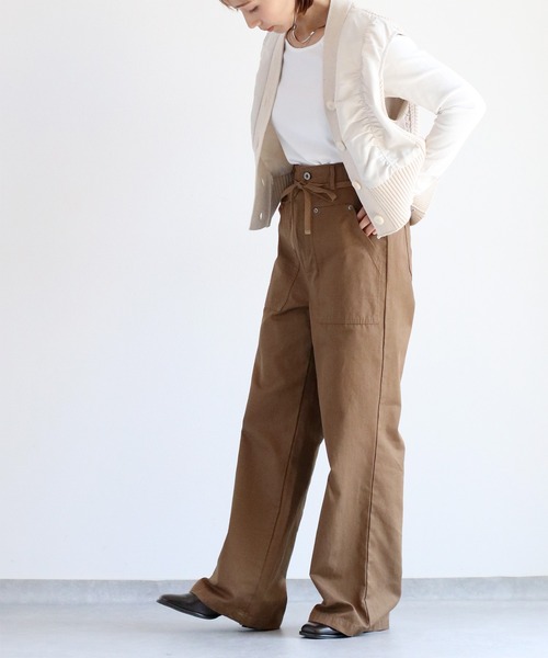 cepo（セポ）の「アメスリレイヤードロングスリーブTee（Tシャツ/カットソー・レディース・ホワイト×ブラック/ブラウン/オフホワイト/ブラック・M）」の19枚目の写真