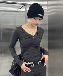 NOMANUAL | 韓国ブランド NOMANUAL ノーマニュアル NM HAIRY BEANIE ヘアリーニット帽 ビーニー アンゴラニット帽 ロゴビーニー 帽子 ニットキャップ ストリートファッション 韓国ファッション 韓国 ストリート(ニットキャップ/ビーニー)