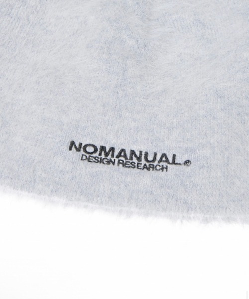NOMANUAL（NOMANUAL）の「【NOMANUAL】NM HAIRY BEANIE  / 【ノーマニュアル】ヘアリーロゴビーニー（ニットキャップ/ビーニー・メンズ・ブラック/ライトピンク/クリーム/ライトグレー/チャコール・ONE SIZE）」の13枚目の写真