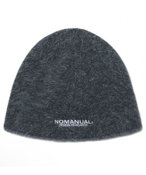 NOMANUAL（NOMANUAL）の「【NOMANUAL】NM HAIRY BEANIE  / 【ノーマニュアル】ヘアリーロゴビーニー（ニットキャップ/ビーニー・メンズ・ブラック/ライトピンク/クリーム/ライトグレー/チャコール・ONE SIZE）」の16枚目の写真