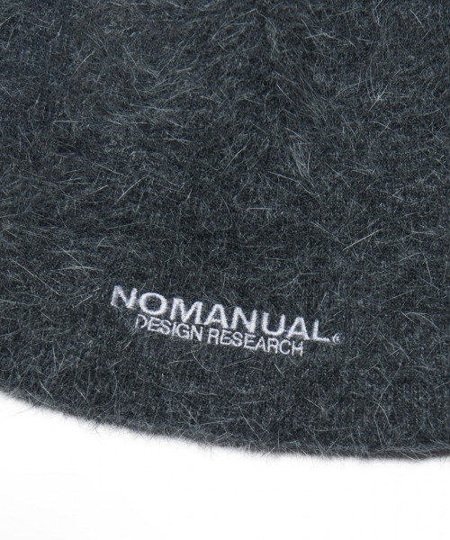 NOMANUAL（NOMANUAL）の「【NOMANUAL】NM HAIRY BEANIE  / 【ノーマニュアル】ヘアリーロゴビーニー（ニットキャップ/ビーニー・メンズ・ブラック/ライトピンク/クリーム/ライトグレー/チャコール・ONE SIZE）」の17枚目の写真