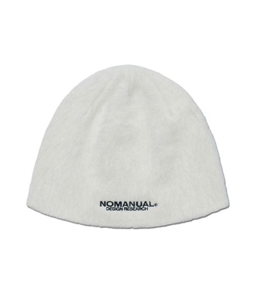 NOMANUAL（NOMANUAL）の「【NOMANUAL】NM HAIRY BEANIE  / 【ノーマニュアル】ヘアリーロゴビーニー（ニットキャップ/ビーニー・メンズ・ブラック/ライトピンク/クリーム/ライトグレー/チャコール・ONE SIZE）」の19枚目の写真